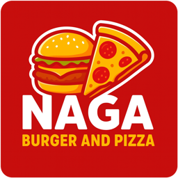 Naga Pizza and Burger logo.